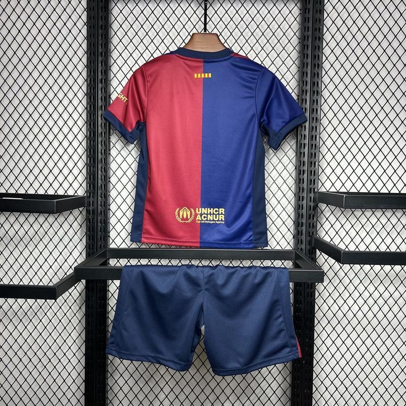 24-25 Barcelona home kid kit (Big sponsor)