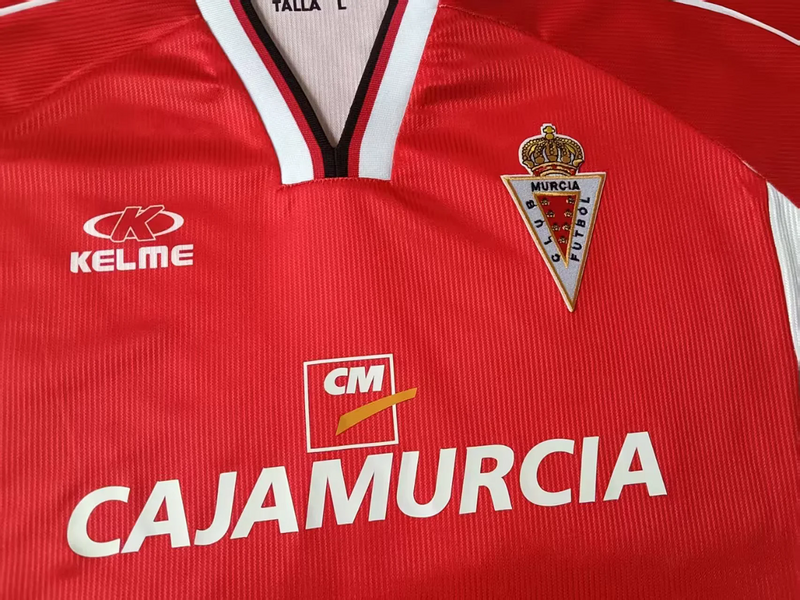 99-01 Real Murcia home retro red soccer jersey size S-2XL