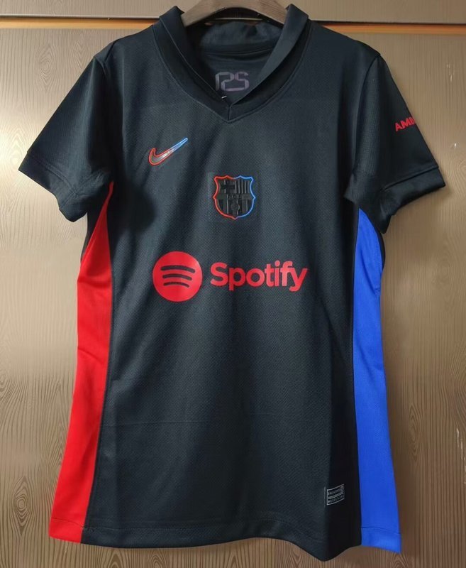 24-25 Barcelona away black woman jersey