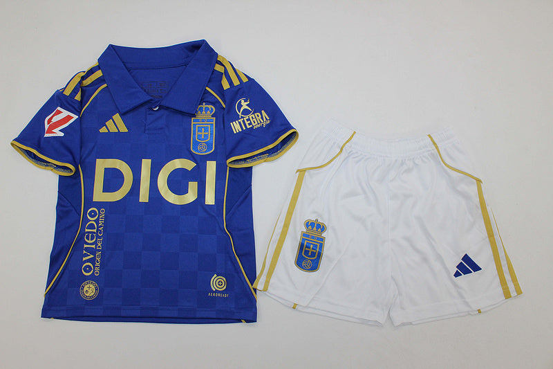 25-26 Real Oviedo home kid kit