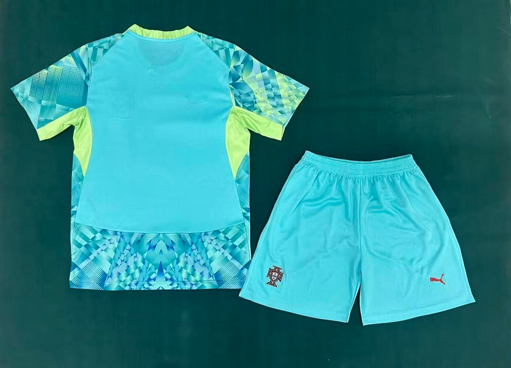 Portugal 2026 Blue Goalkeeper Soccer Uniform Size S-2XL
