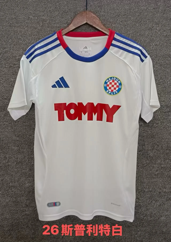 Hajduk Split 2025/26 Home soccer jersey S-XXL