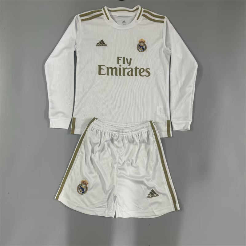 19-20 Real Madrid home long sleeve retro kid kit