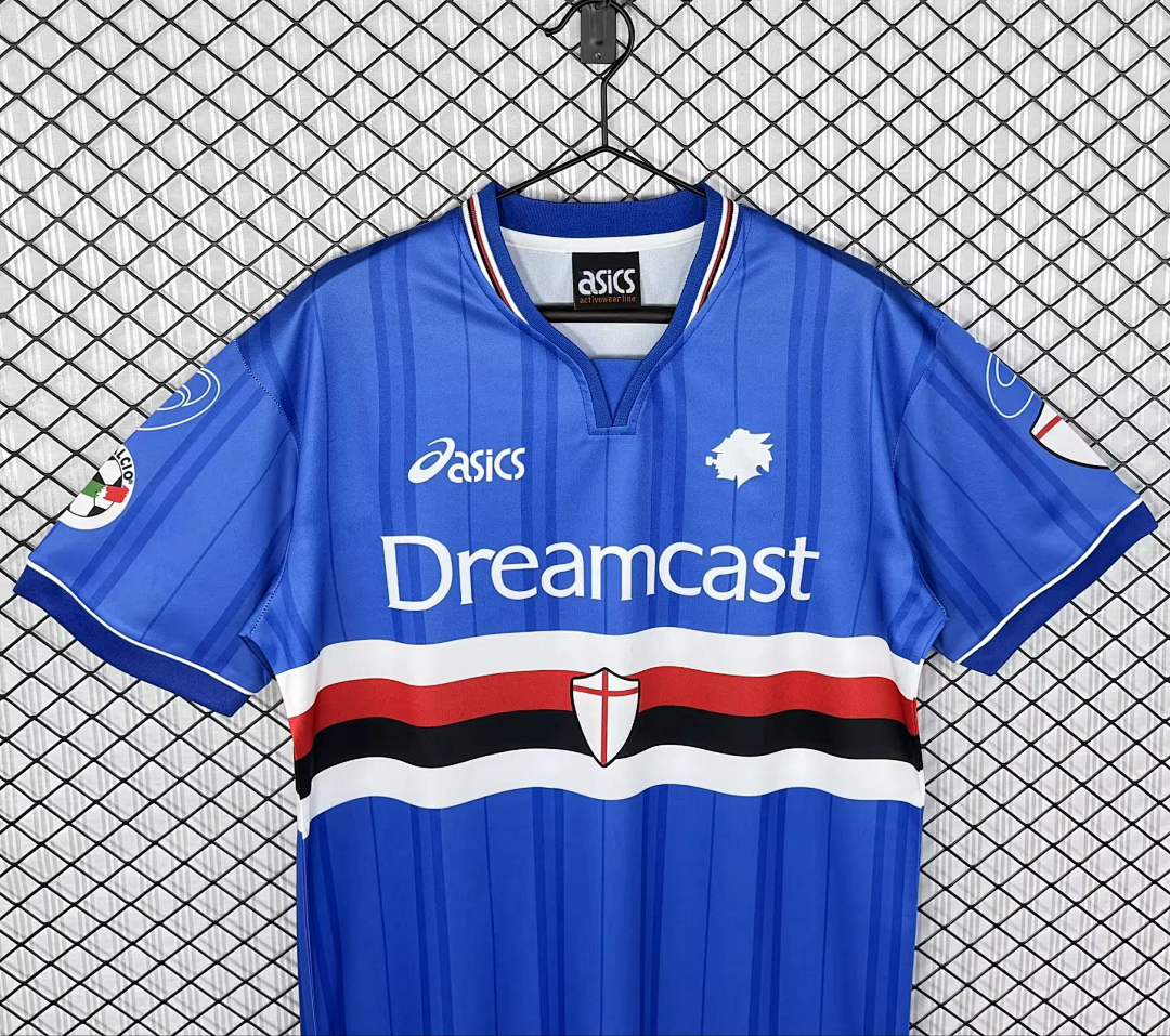 Retro Sampdoria 2000/01 home soccer jersey size S-2XL