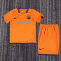 kids kit Retro 2006/07 Barcelona Away soccer jersey size 16-28
