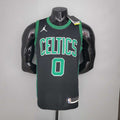 TATUM #0 Celtics White Jordan theme black
