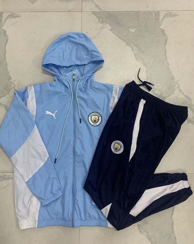 24-25 Manchester City Light Blue windbreaker suit