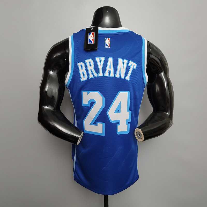 Retro Before Bryant #8 After Bryant #24 Lakers blue