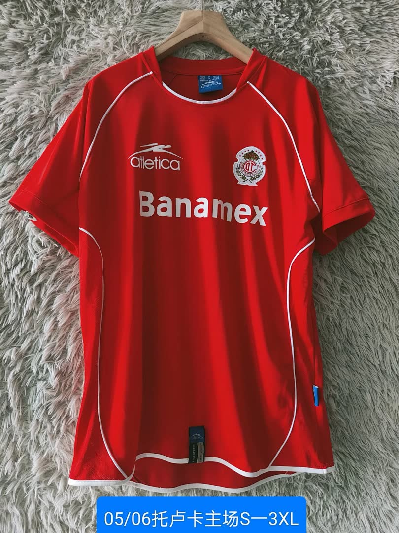 Retro 2005/06 Toluca Home Jersey S-XXL
