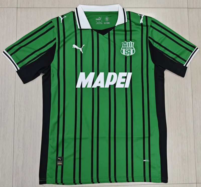25-26 Sassuolo home soccer jersey
