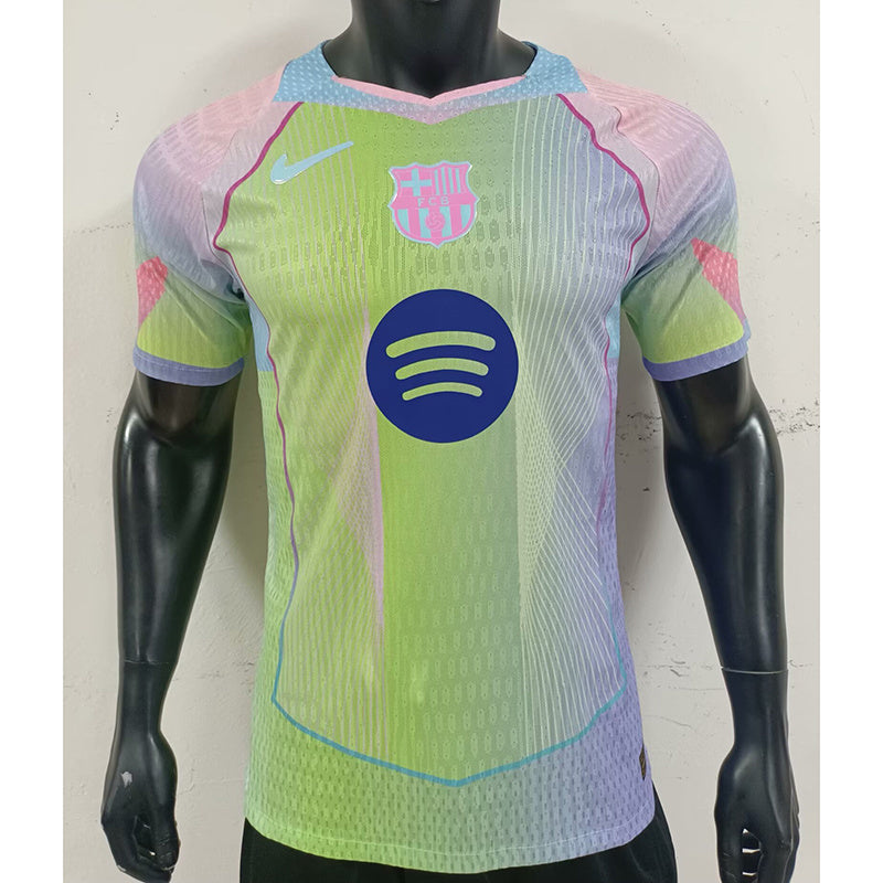 25-26 Barcelona Green Pink Special Edition Player Version Jersey