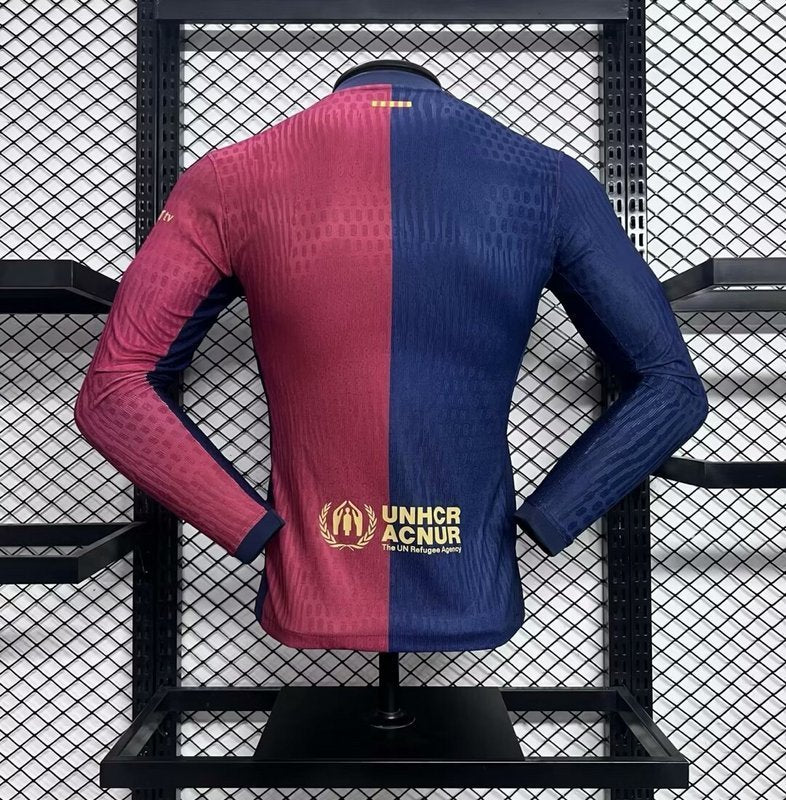 24-25 Barcelona home long sleeve player version jersey