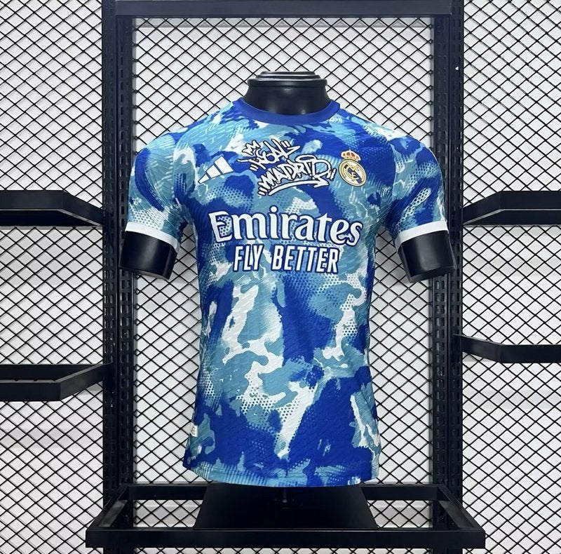 24-25 Real Madrid blue camo player version