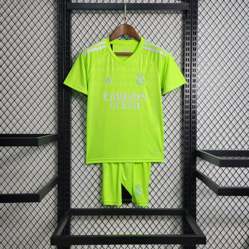 Real Madrid 23/24 Green Goalkeeper Size 16-28