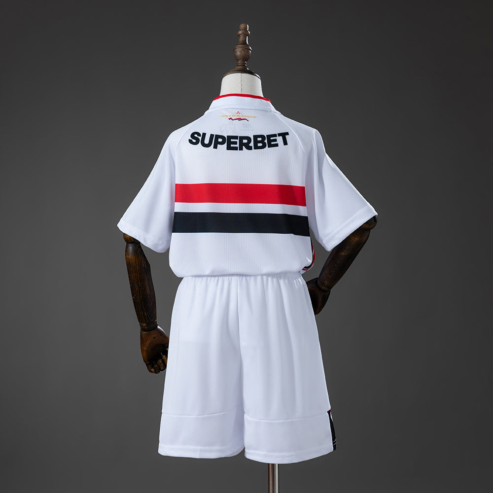 São Paulo 26/27 Home Kids Kit Jersey Size 16-28