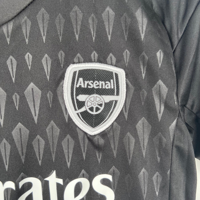 23-24 Arsenal Black goalkeeper kid kit