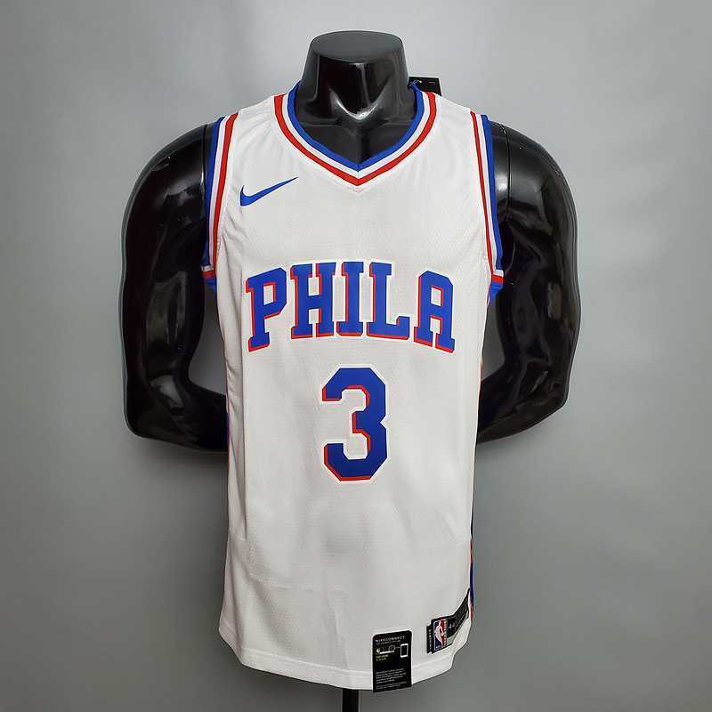 Iverson #3 Detroit Pistons white