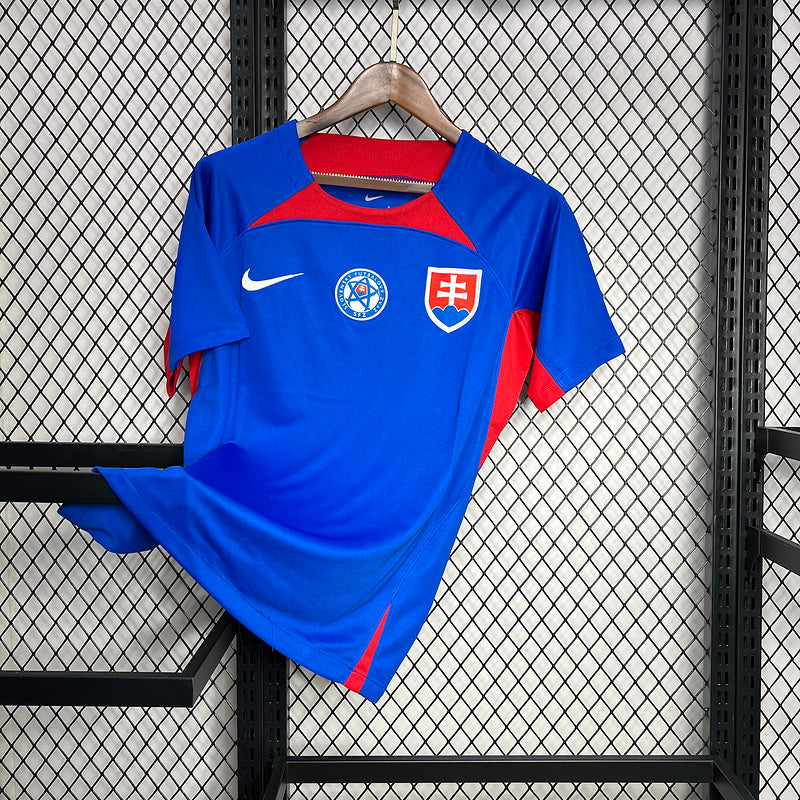 24-25 Slovakia home soccer jersey