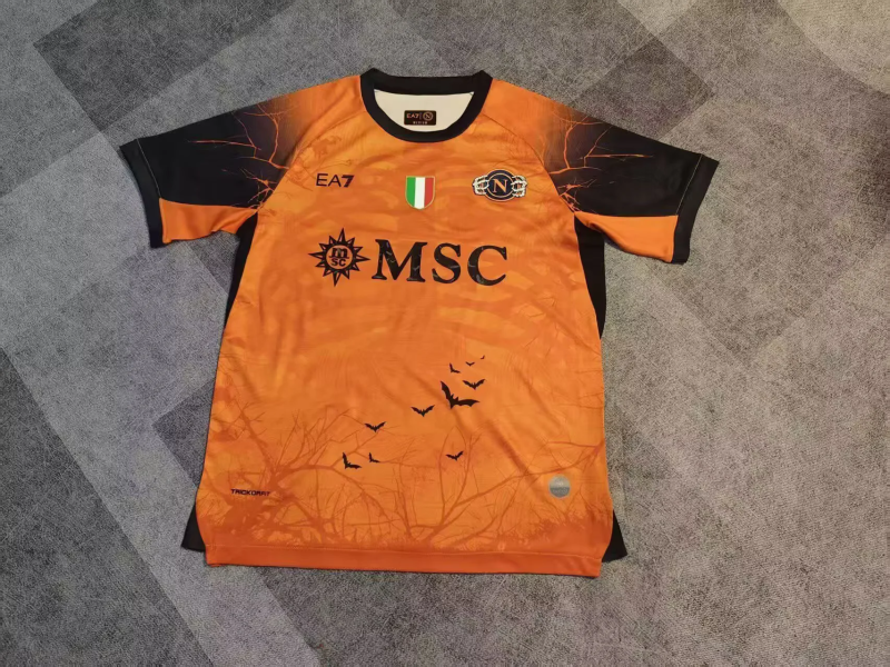 Naples Napoli 2025/26 Halloween version Orange soccer Jersey S-4XL