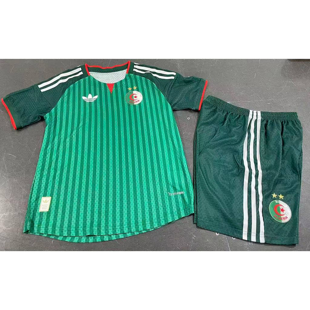 Algeria 2026 Away Green player version kid kit size 16-28
