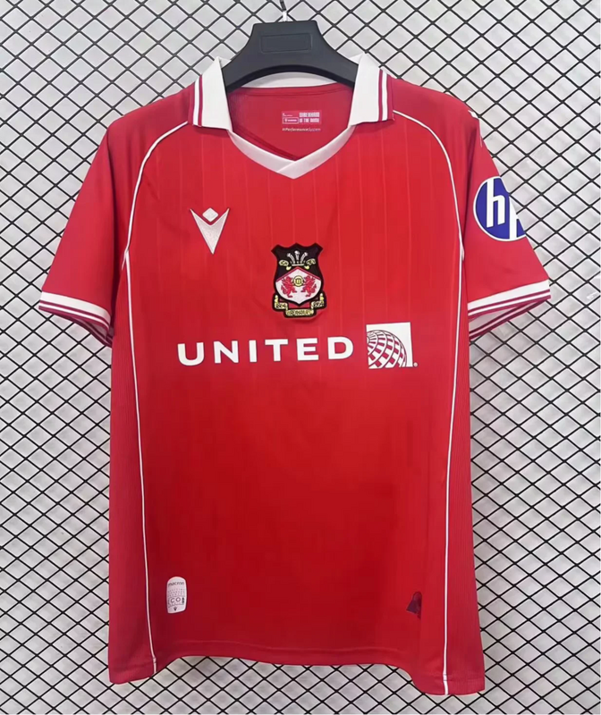 25-26 Wrexham home soccer jersey