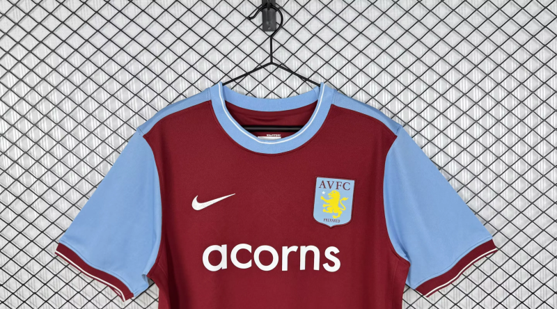 Retro Aston Villa 2009/10 home soccer jerseys