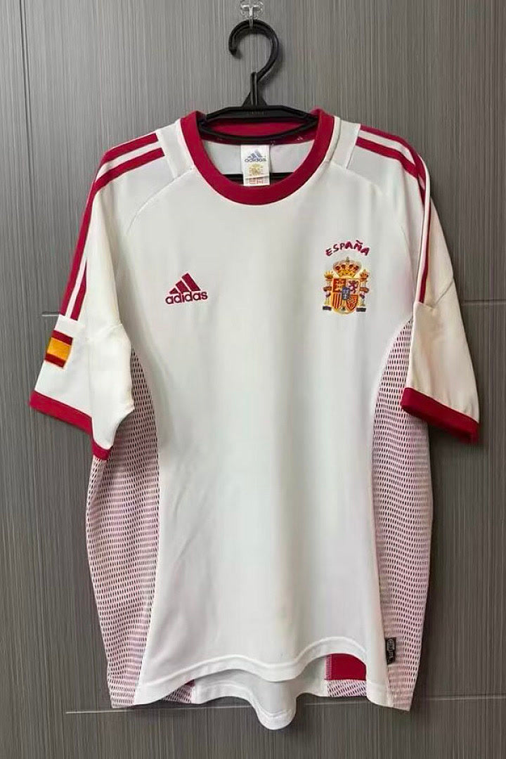 Retro Spain 2002 away soccer jerseys S-2XL