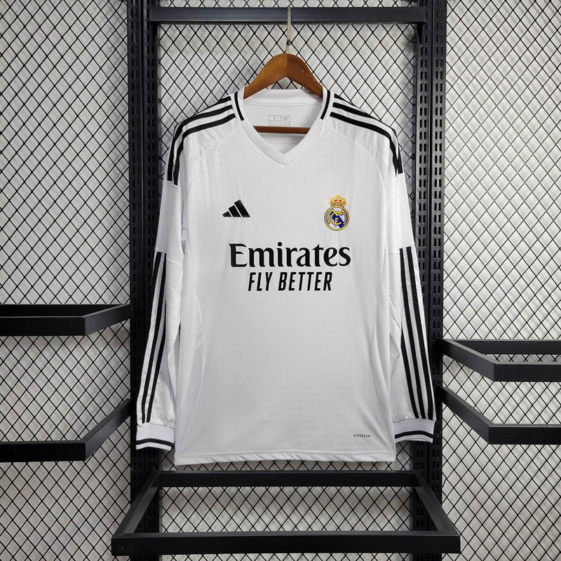 24-25 Real Madrid home long sleeve jersey
