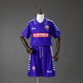 Fiorentina 98/99 Home Retro Kids Kit Jersey Size 16-28