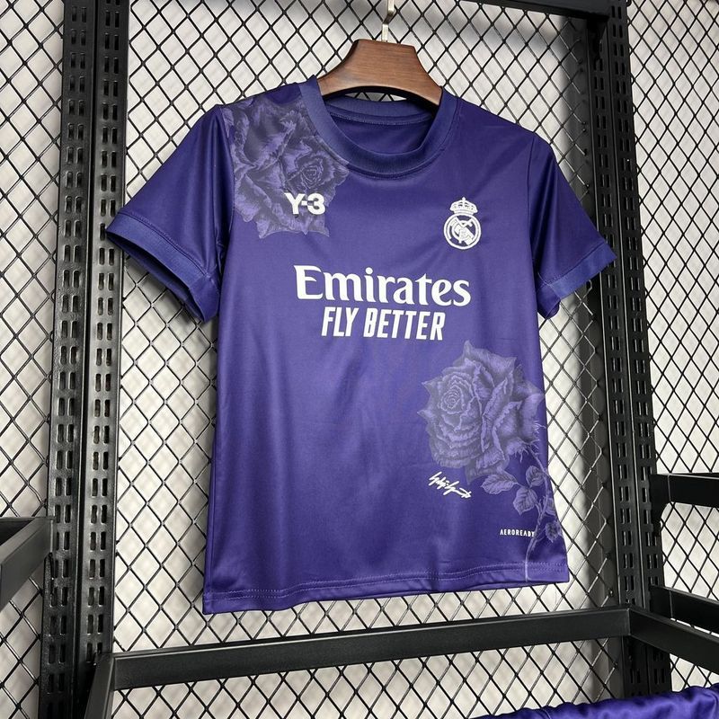 24-25 Real Madrid Y3 Rose Special Edition Purple Kids Kit