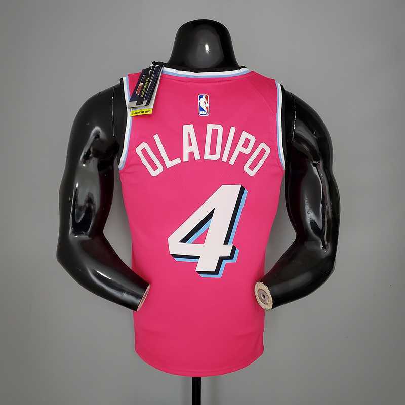 OLADIPO#4 Miami Heat V-neck pink