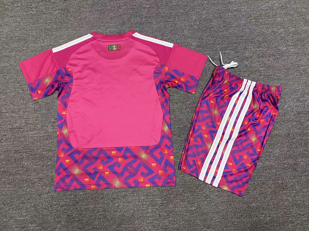 Mexico 2026 World Cup Pink Goalkeeper Kid kit size 16-28