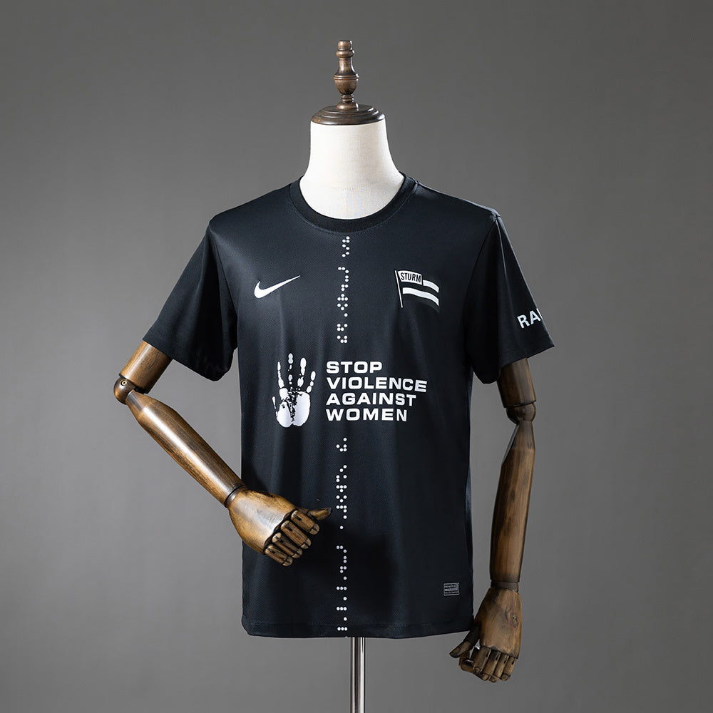 Sturm Graz 25/26 Stop Violence Against Women Special Kit Released Jersey S-XXL