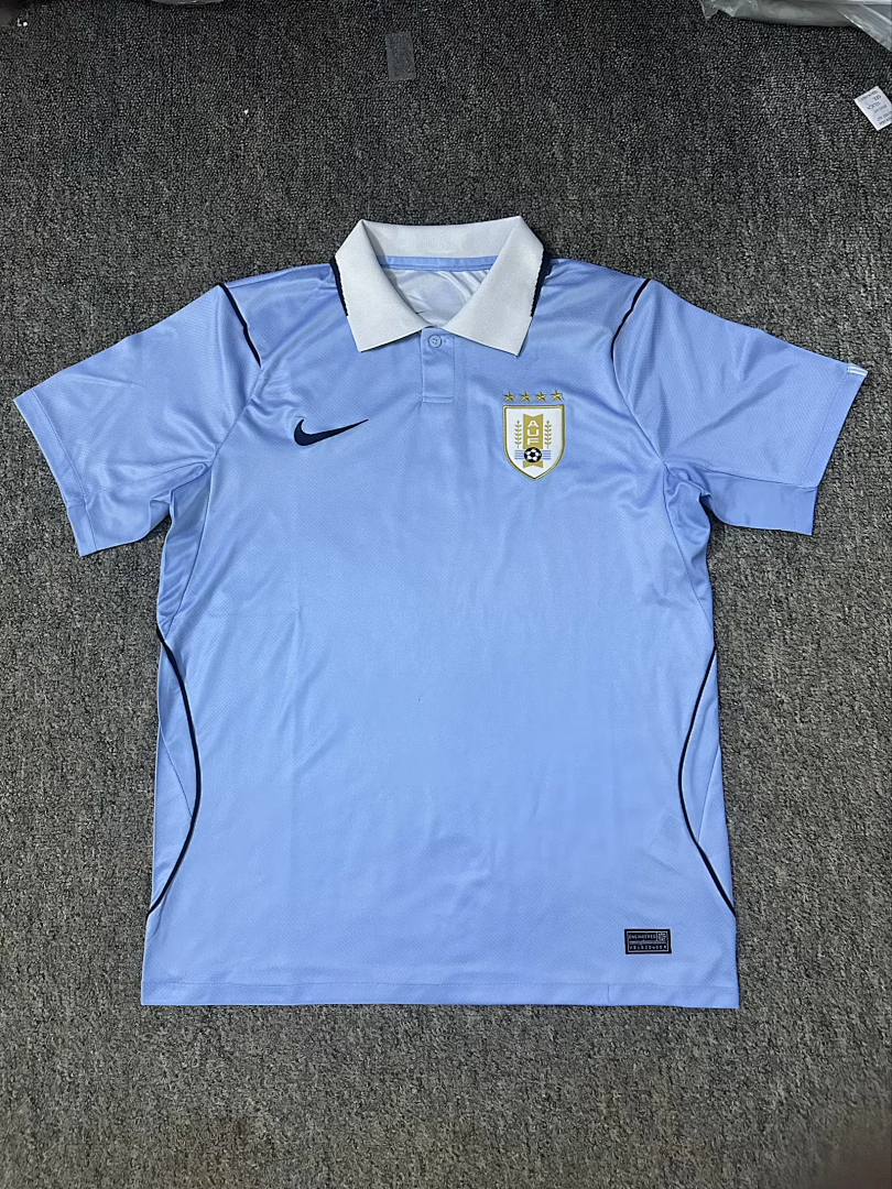 Uruguay 2026 World Cup Home Soccer Jersey size S-4XL