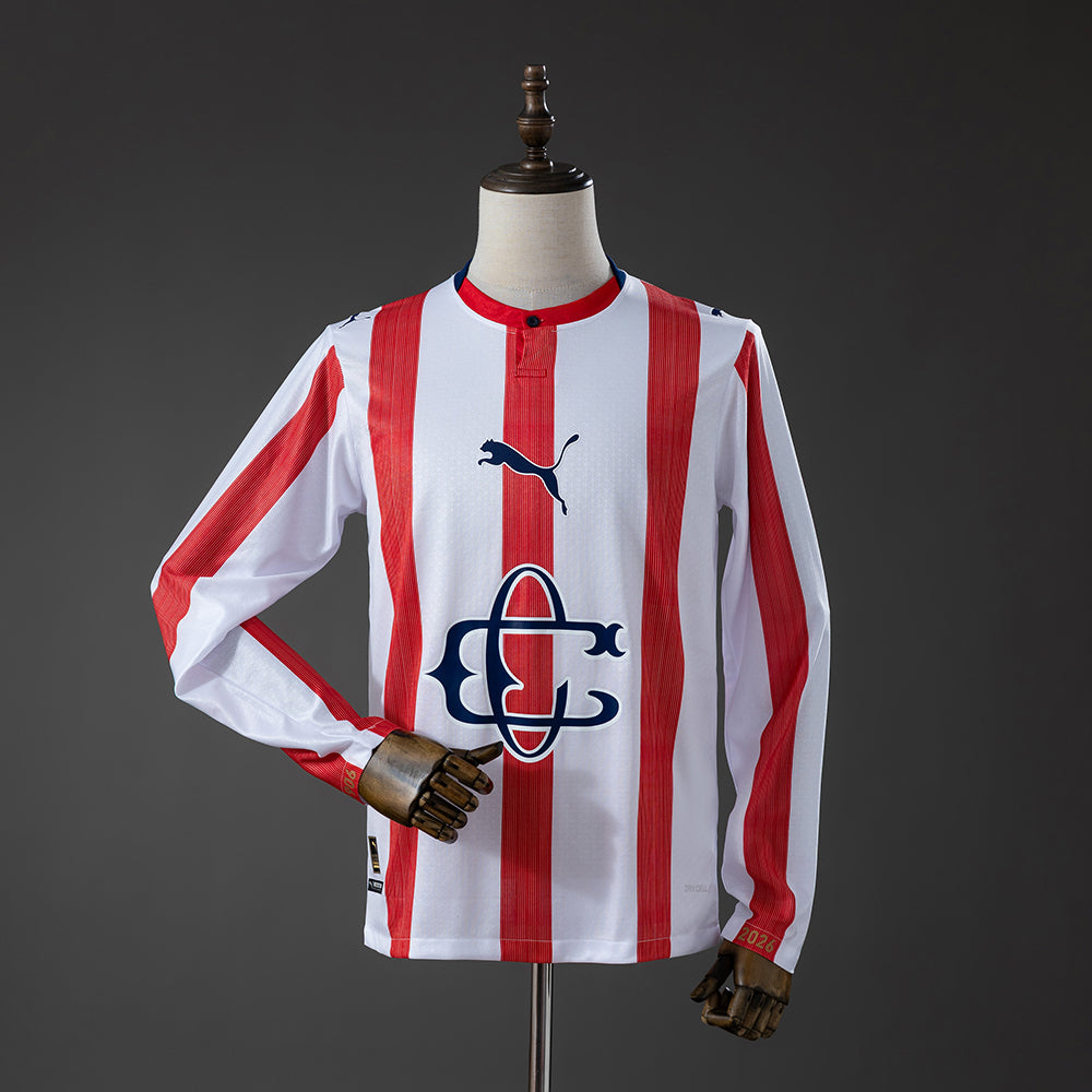 Chivas de Guadalajara 120 Aniversario Long Sleeve Jersey S-4XL