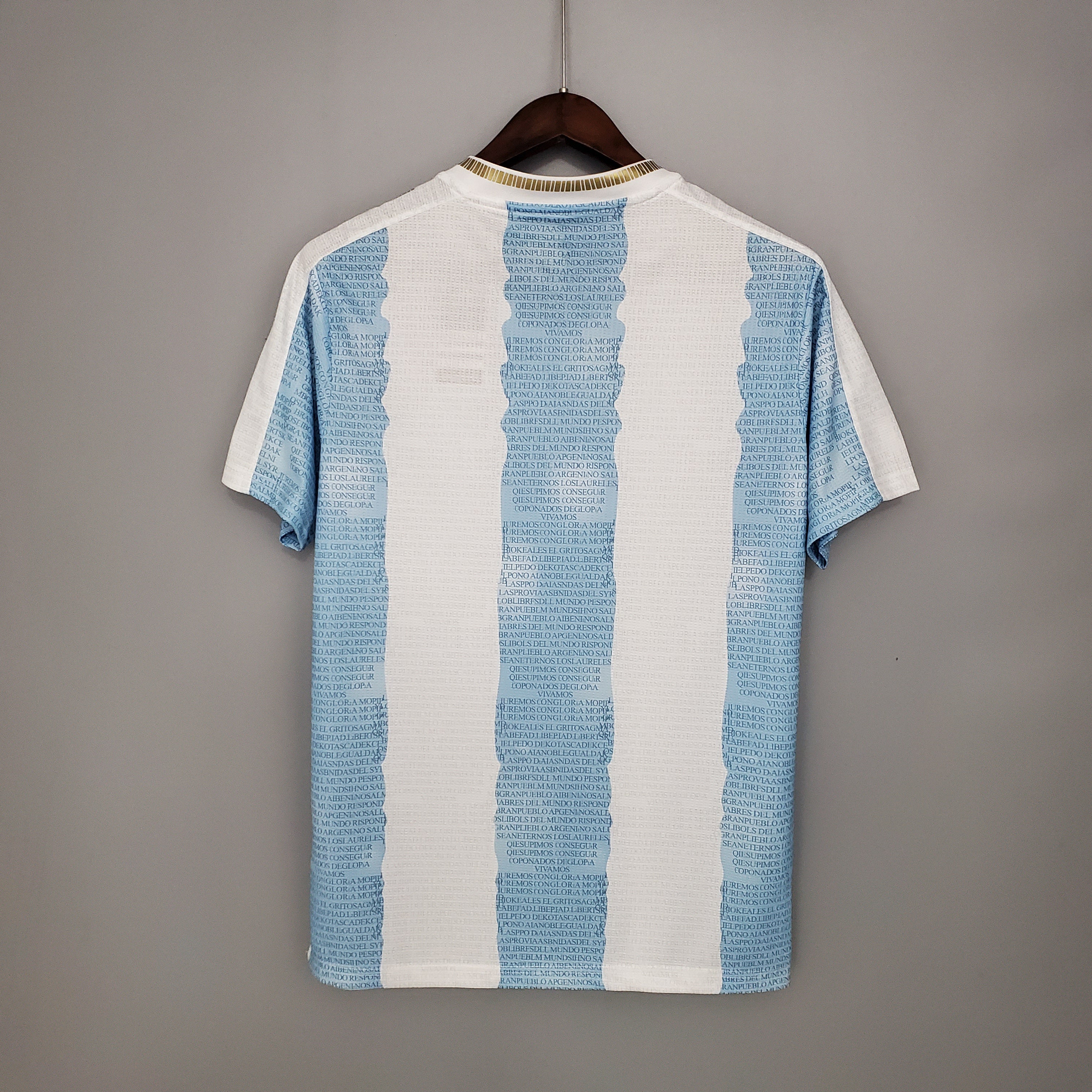 2021 Argentina Commemorative Edition White Blue S-XXL
