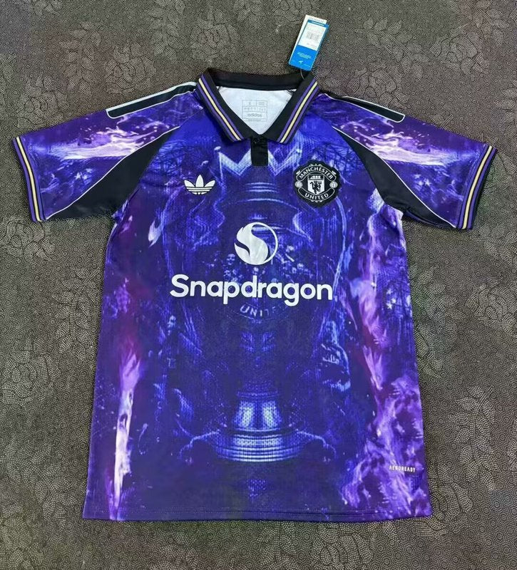 25-26 Manchester United Gold cup purple special jersey