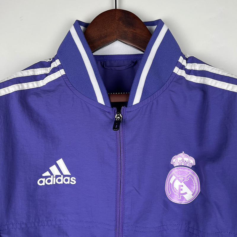 23-24 Real Madrid purple windbreaker
