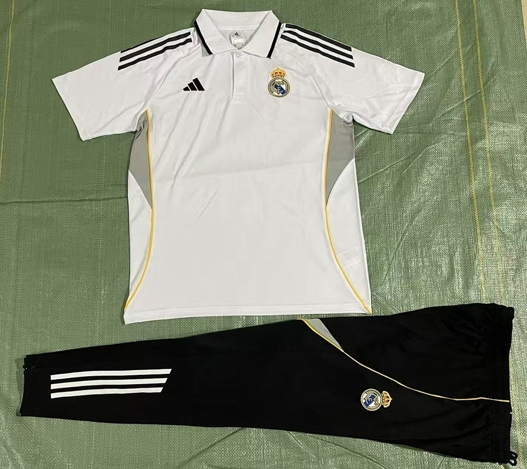 Real Madrid 2025/26 White POLO Suit