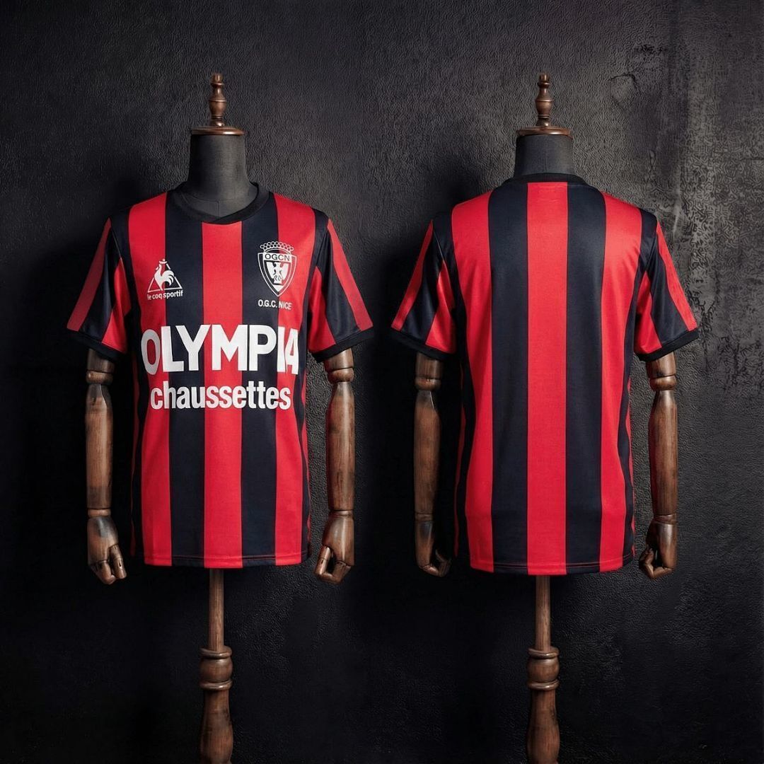 Retro 1977/78 OGC Nice Home Jersey S-XXL