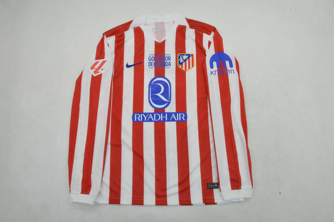 Atletico Madrid 2025/26 Home griezmann last match version Jersey