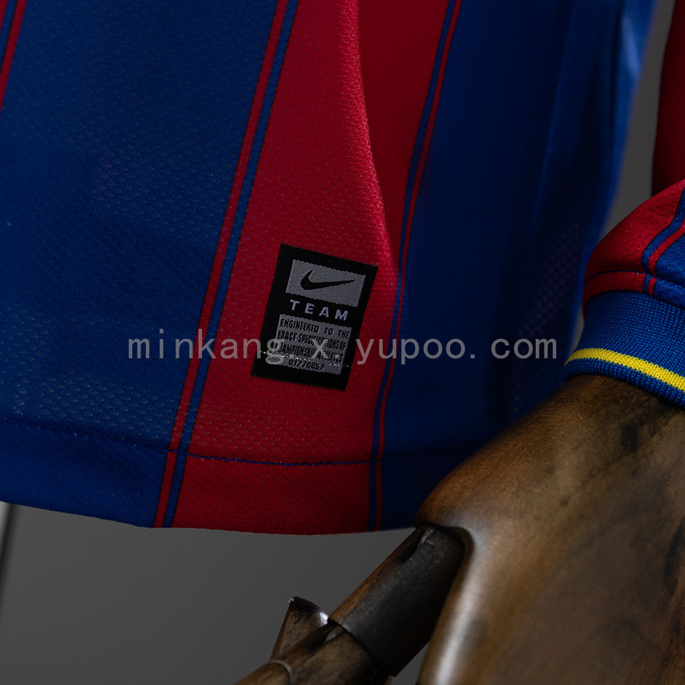 Barcelona 09/10 Home Long Sleeve Retro Jersey S-XXL