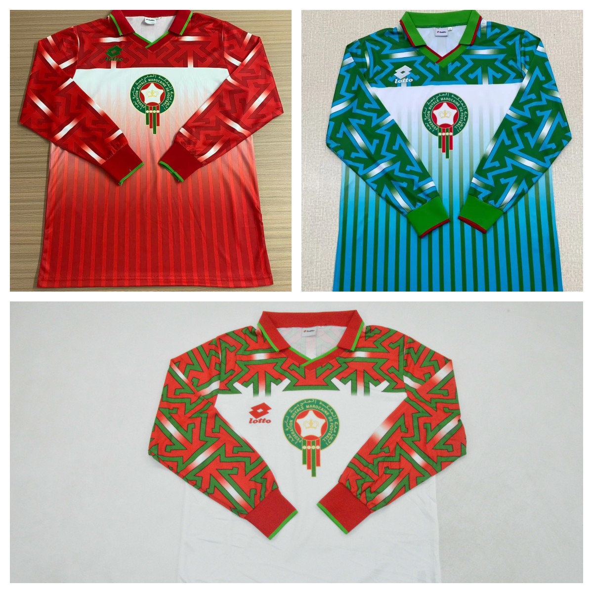 MOROCCO 94-95 Manga larga — National Retro