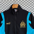 Olympique de Marseille 2025/26 Black And Blue Windbreaker Suit Size S-2XL