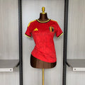Woman Belgium 2025-26 Home soccer jersey size S-2XL