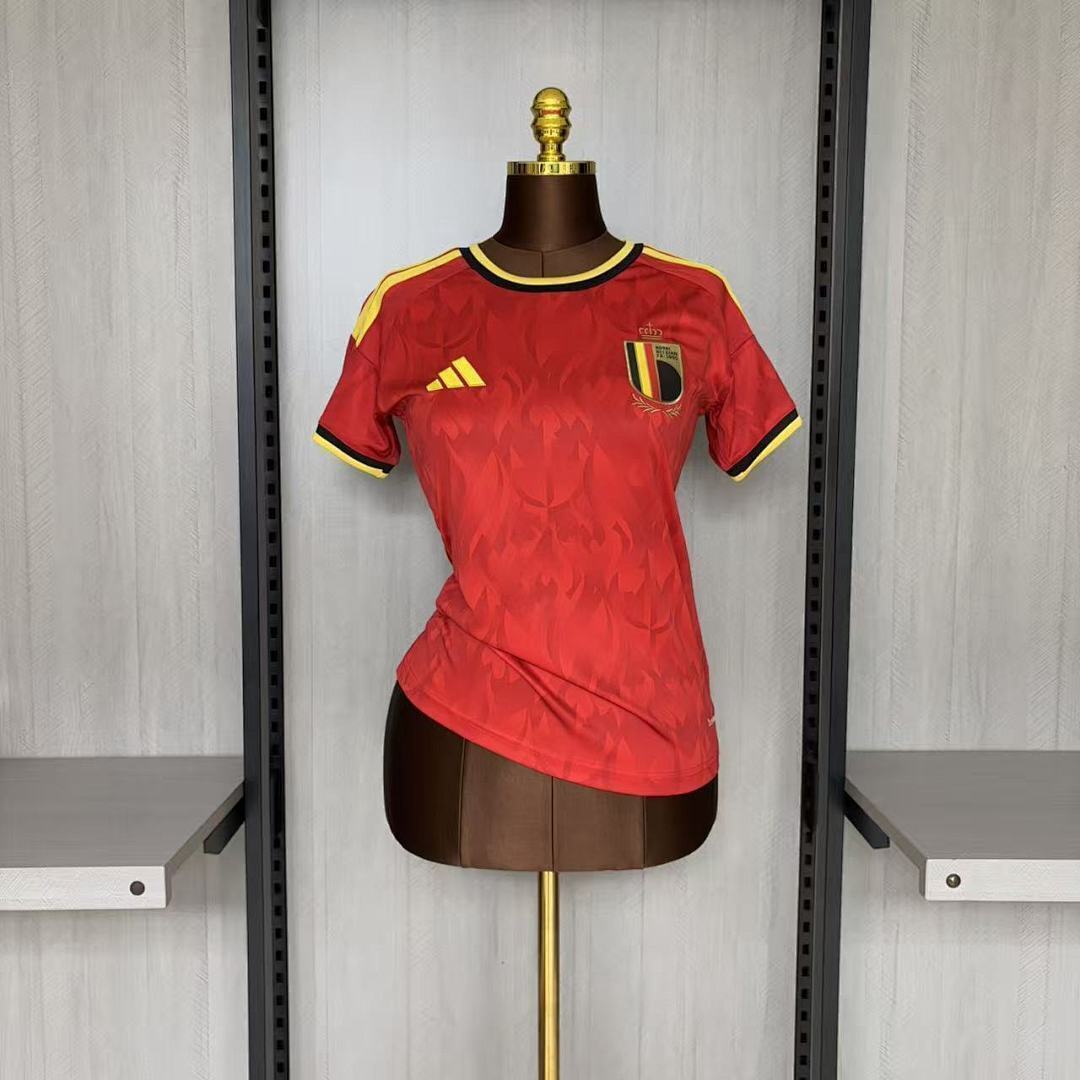 Woman Belgium 2025-26 Home soccer jersey size S-2XL