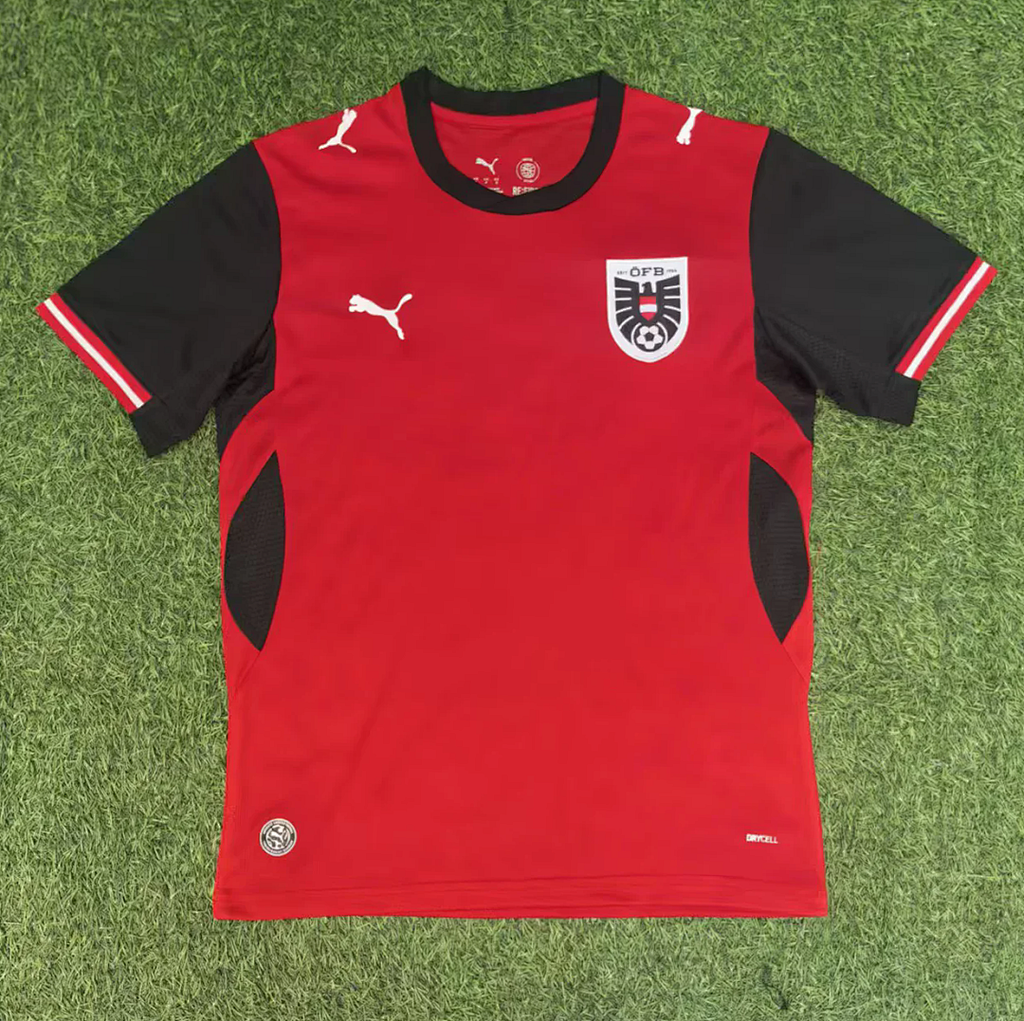 Austria 2026 World Cup home soccer jersey size S-2XL