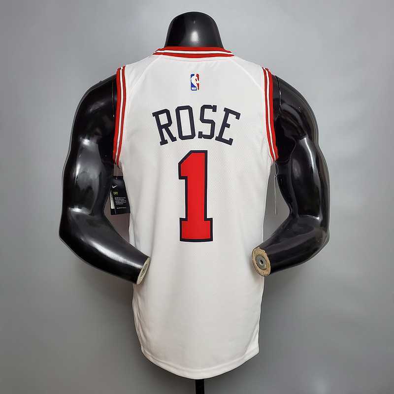 ROSE #1 Chicago Bulls white