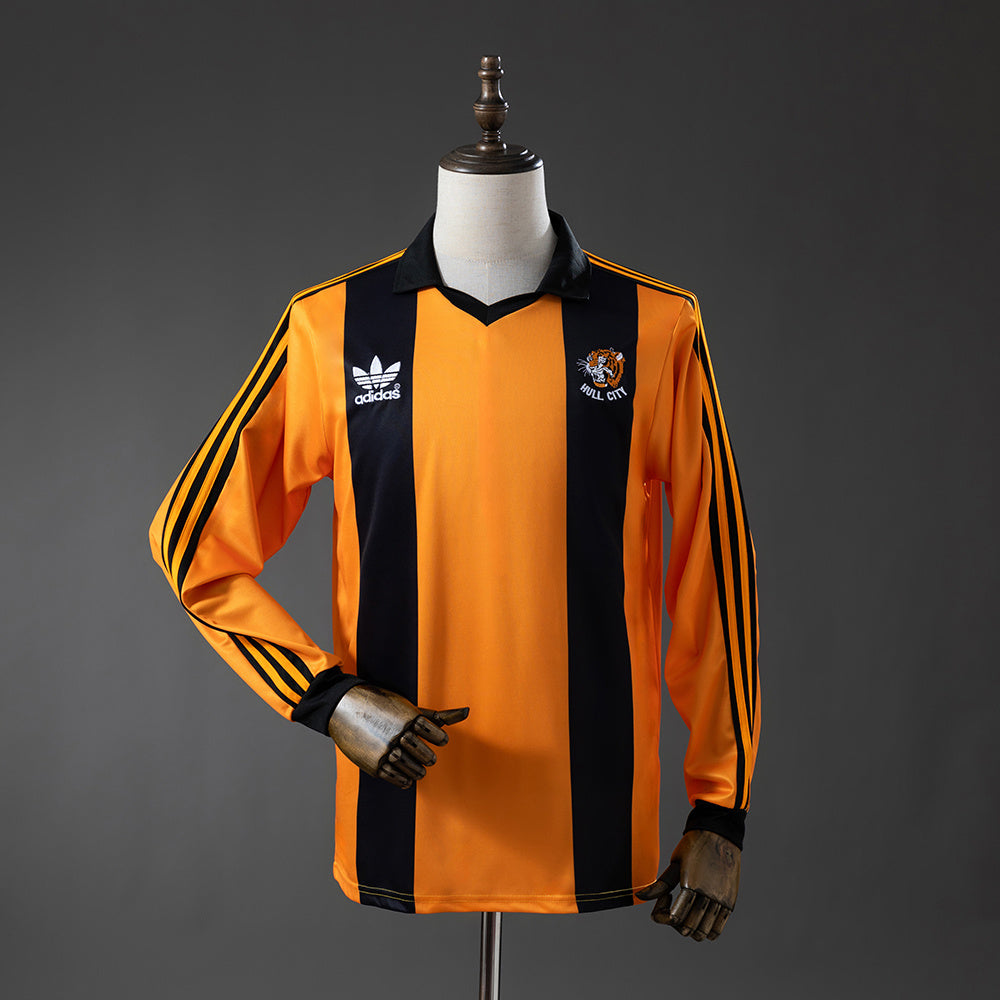 Hull City 81/82 Home Long-Sleeve Retro Jersey S-XXL