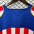 04-05 Atletico Madrid home long sleeve retro jersey